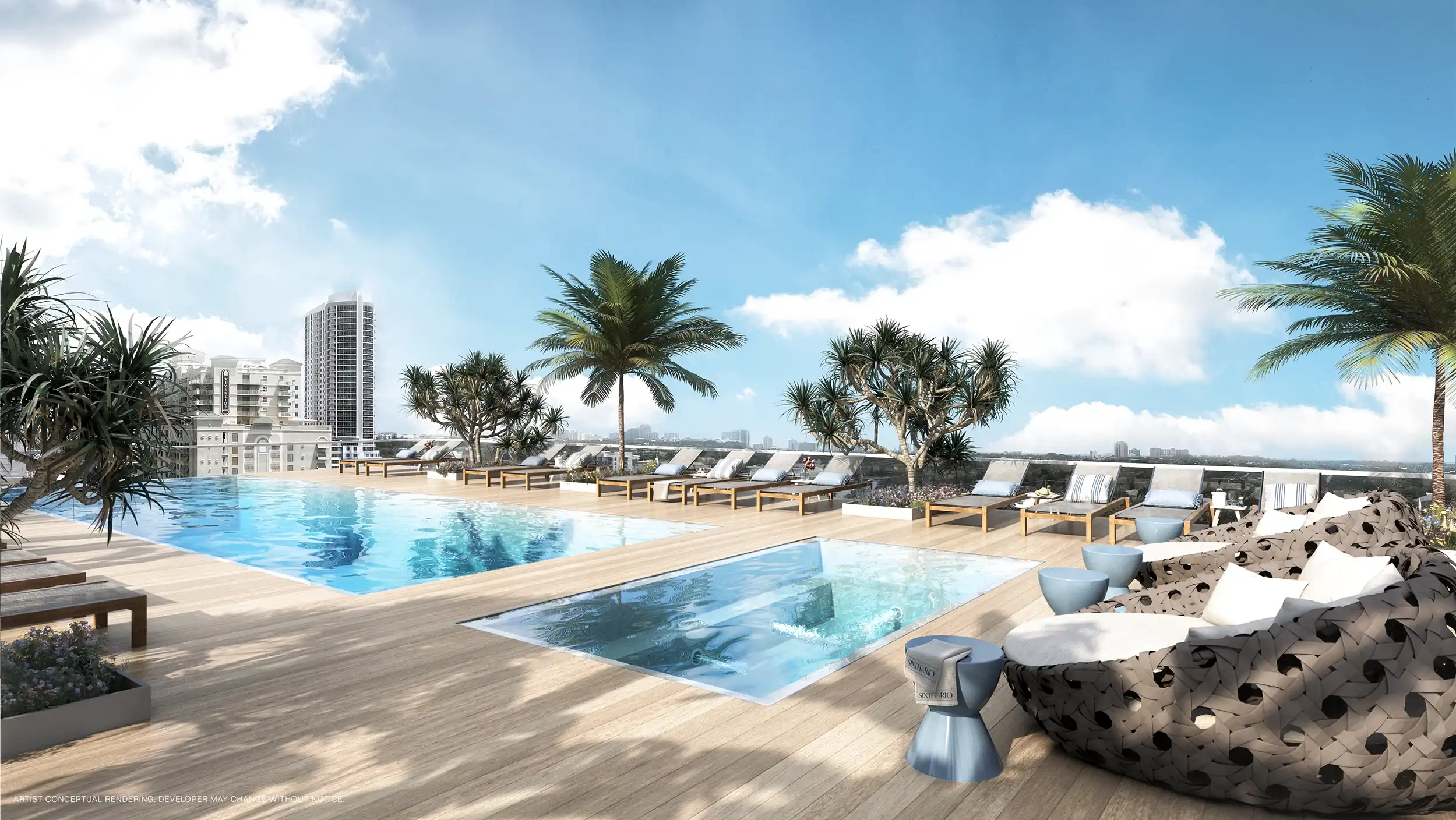 Sixth&Rio rooftop pool deck